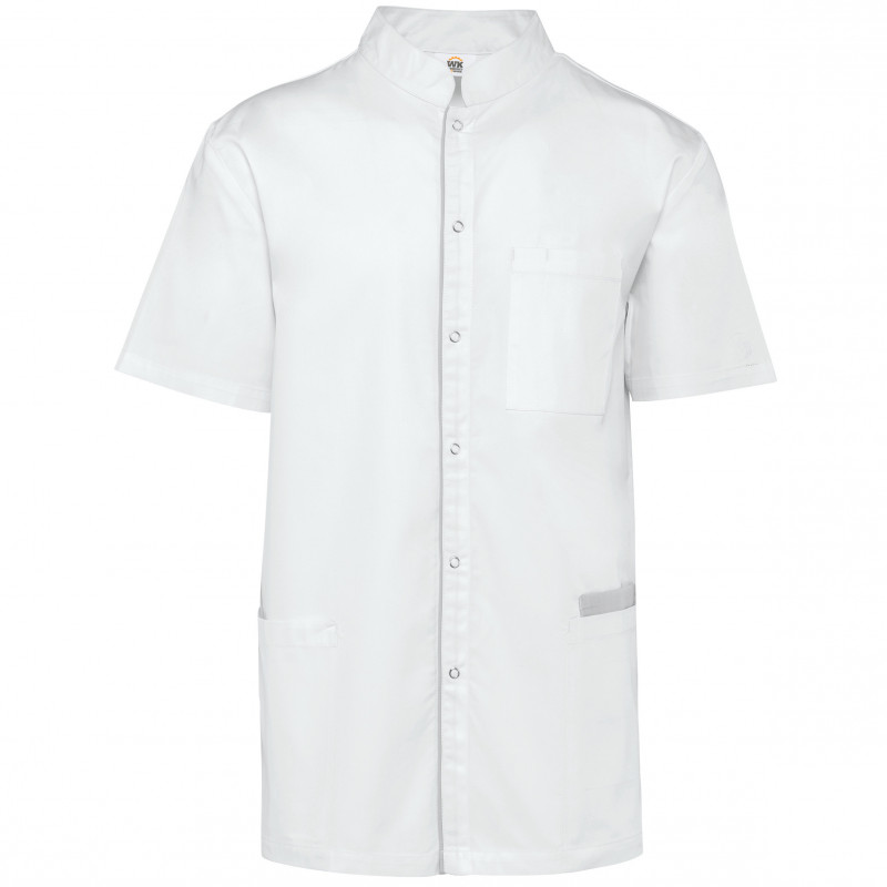 Blouse polycoton avec boutons-pression homme