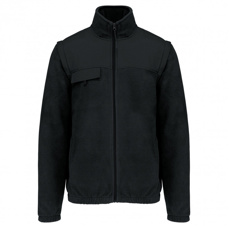 Veste polaire manches amovibles homme