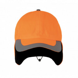 Casquette hiver fluorescente - 6 panneaux